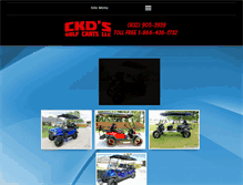 Tablet Screenshot of ckdgolfcarts.com